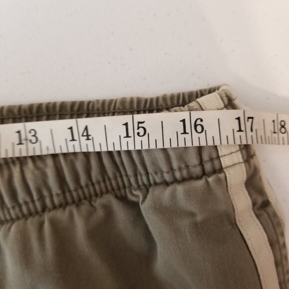Op Vintage Twill Pull On Pants Women's large Drawstring Green Khaki - Picture 4 of 10